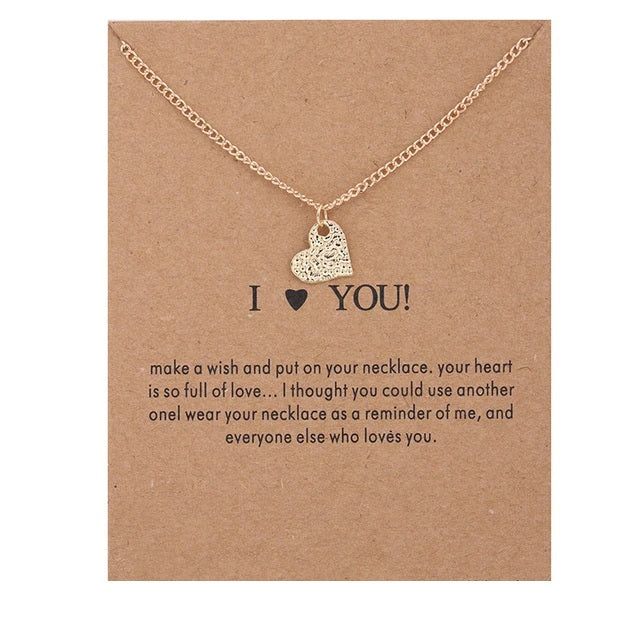 Symbolic Necklace with Message - CallaLilyStore